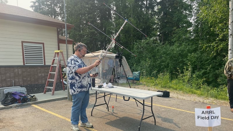 Ham radio operation in Fairbanks, AK for the Arctic Amateur Radio Club